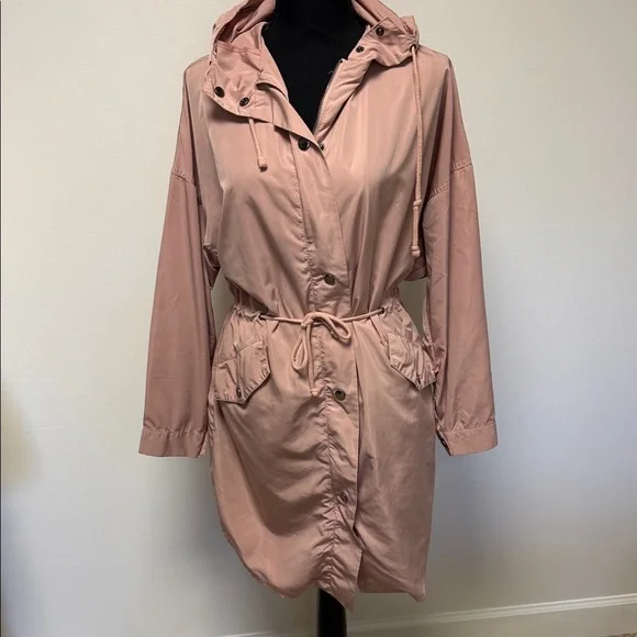 Forever 21 Blush Utility Jacket with Hood - Picture 3 of 8